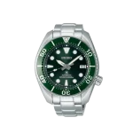 Automatic 45 mm round green dial Date display Stop seconds hand function Manual winding capacit 24 Jewels